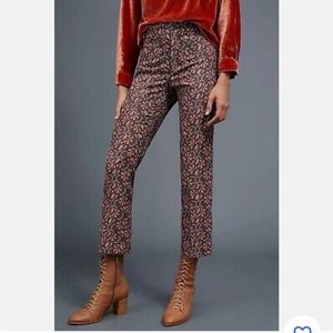 Anthropologie The Essential Slim Mid Rise Straight Ankle Pants Trouser - Size 0